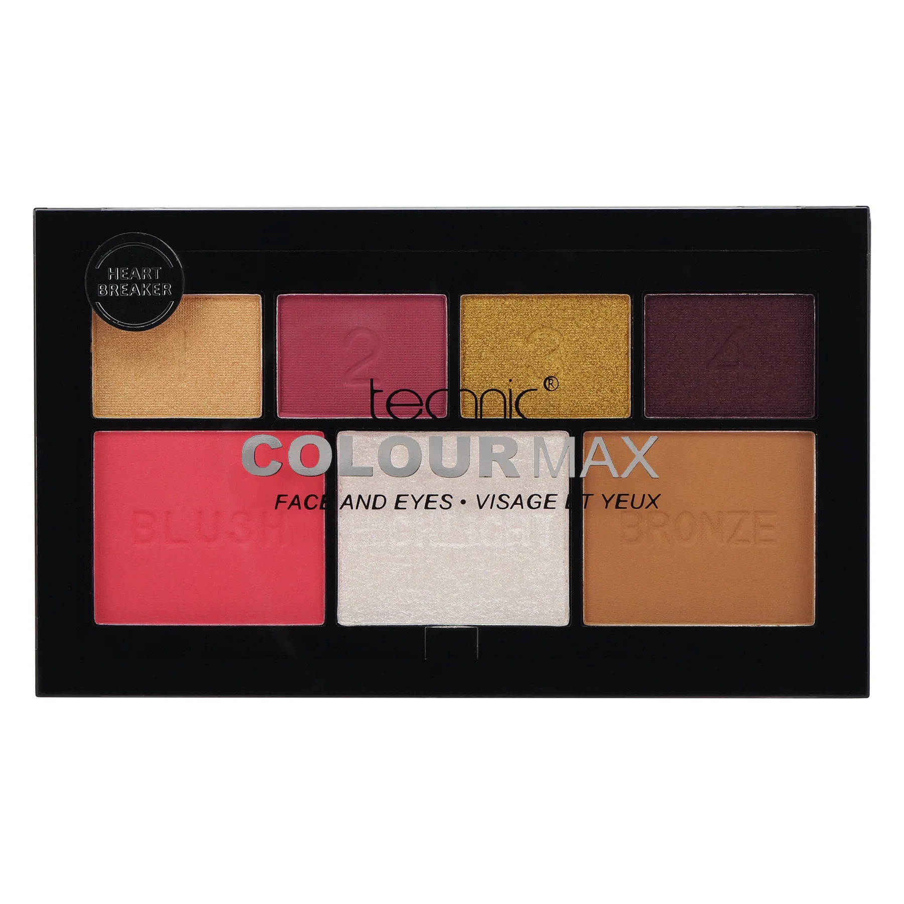 Φωτογραφία προϊόντος: Technic Cosmetics Technic Colour Max Face and Eyes Palette - Heart Breaker (12,3gr)