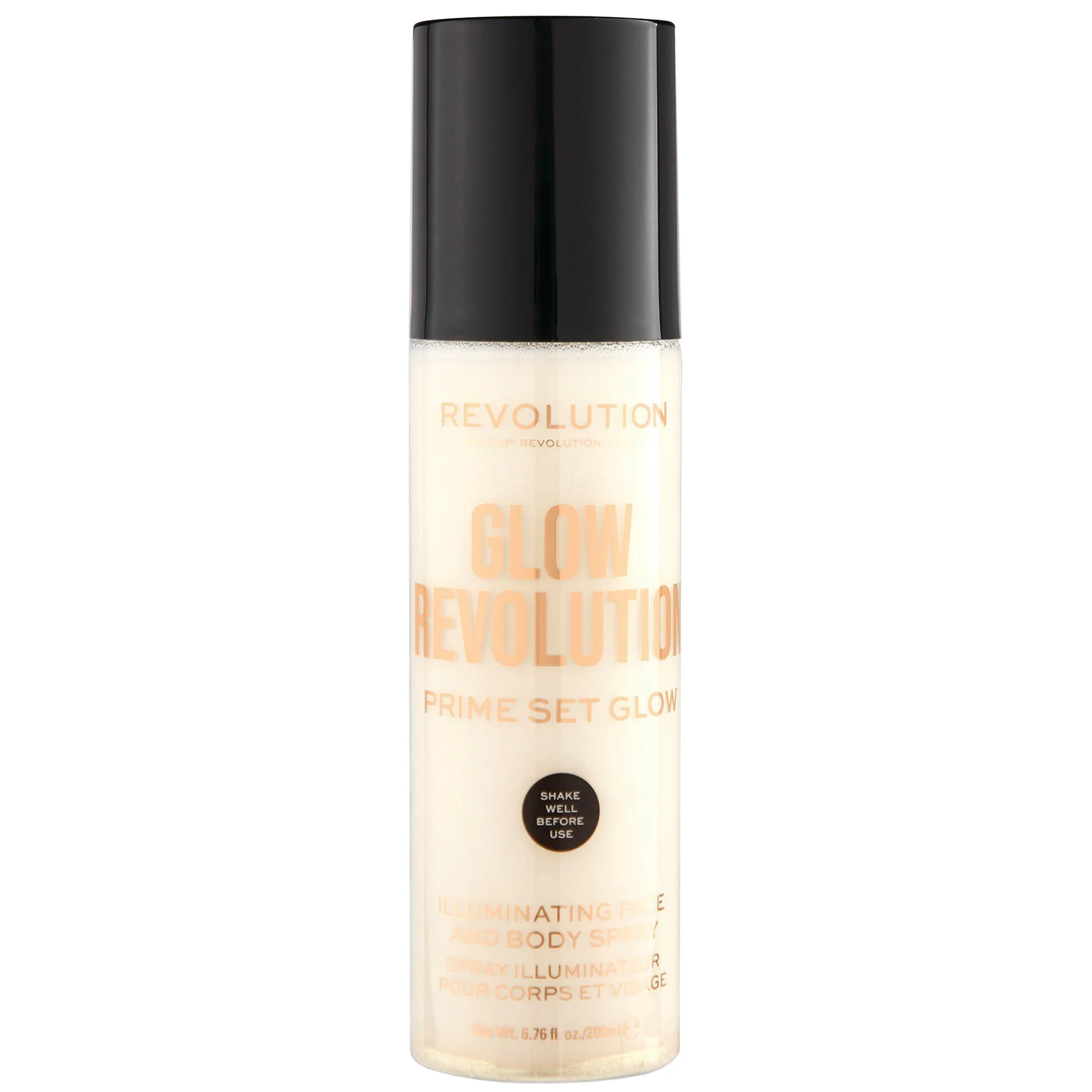 Φωτογραφία προϊόντος: Makeup Revolution Glow Revolution Fixing Spray - Eternal Gold (200ml)