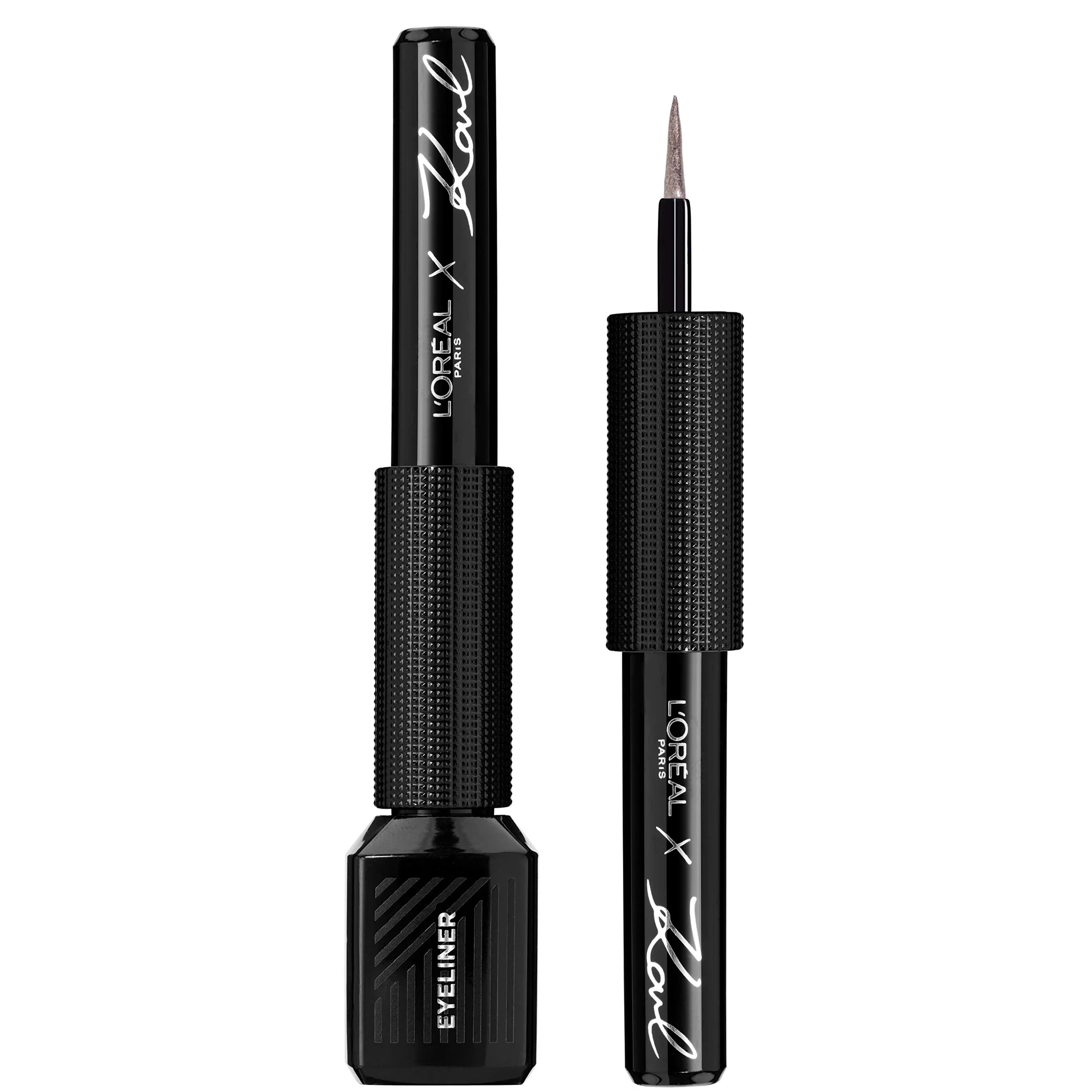 Φωτογραφία προϊόντος: L'Oreal Paris L'Oreal x Karl Lagerfeld Graphic Liquid Eyeliner - 12 Chic Rose Silver (2ml)