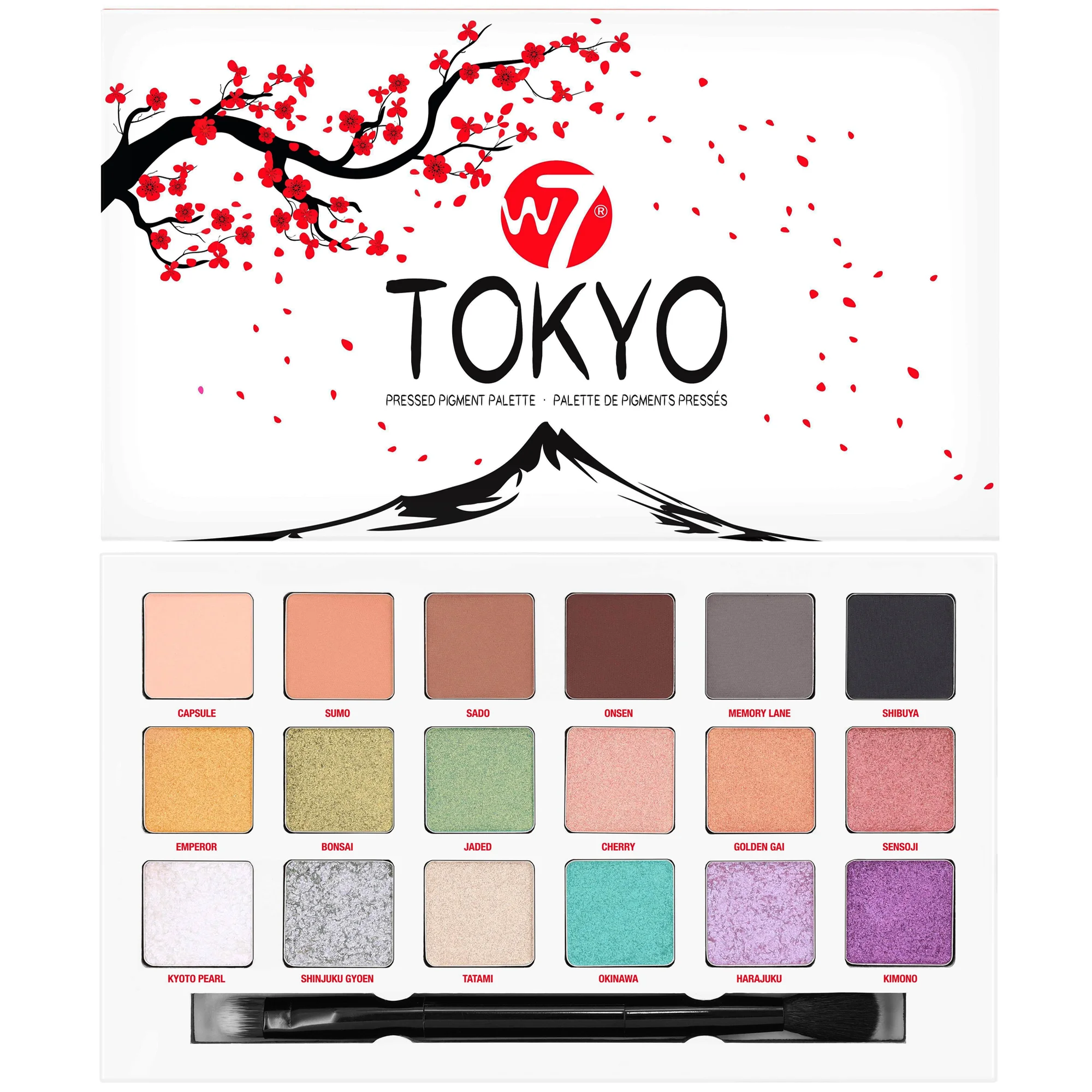 Φωτογραφία προϊόντος: W7 Cosmetics W7 Tokyo Pressed Pigment Palette (18gr)