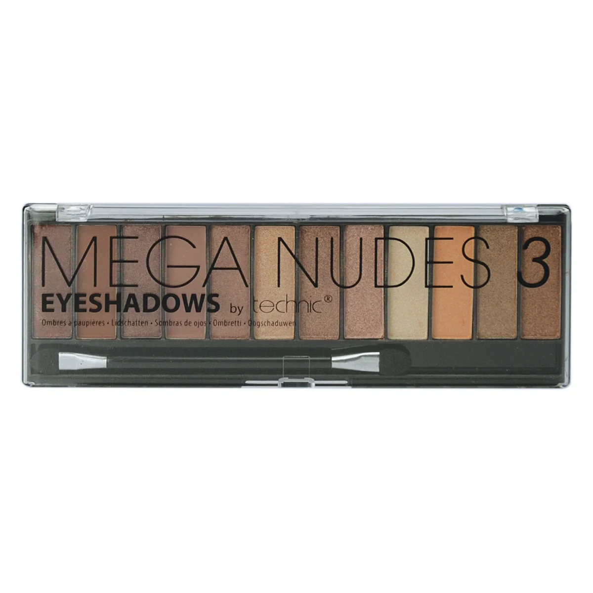 Φωτογραφία προϊόντος: Technic Cosmetics Technic Mega Nudes 3 Eyeshadows (18gr)