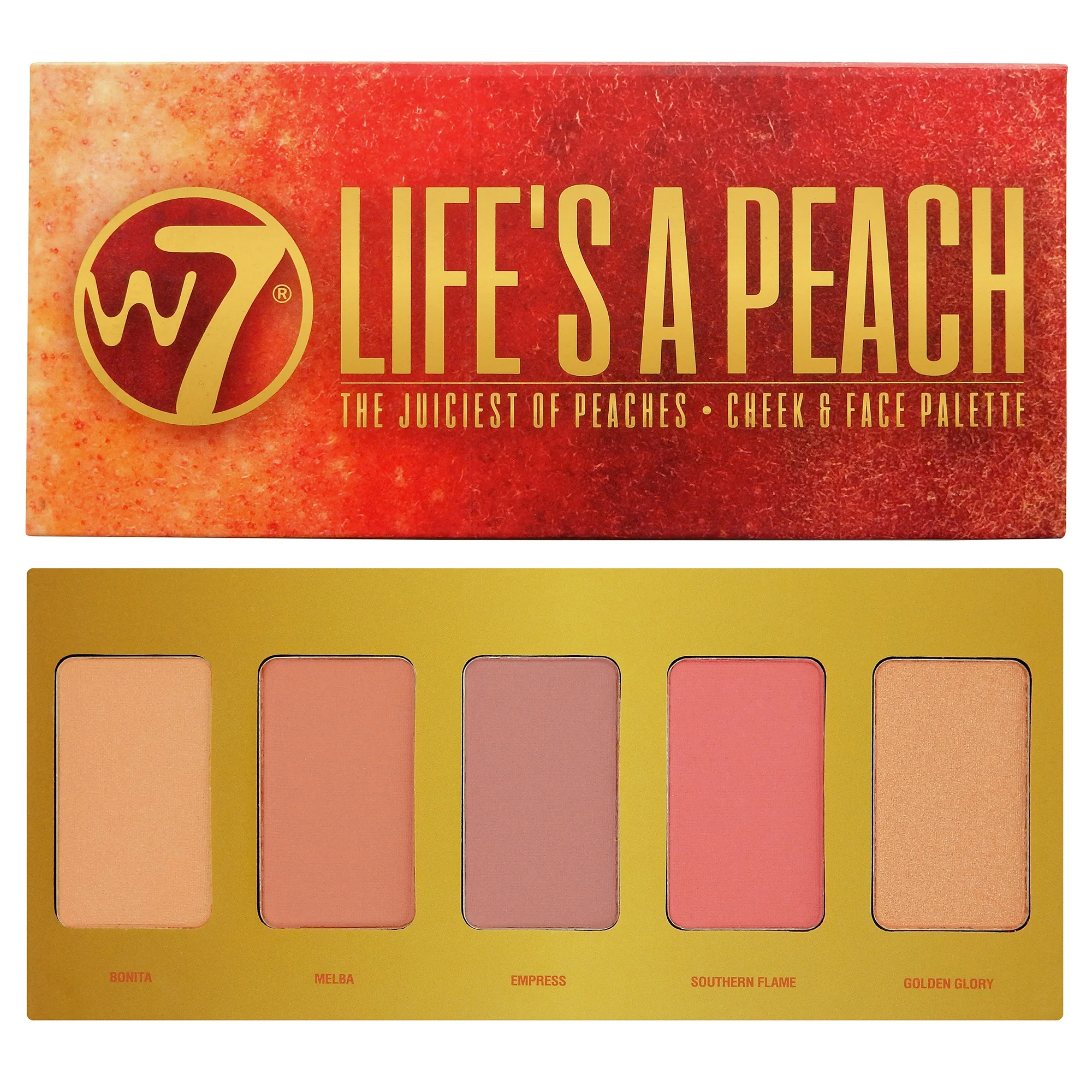 Φωτογραφία προϊόντος: W7 Cosmetics W7 Life's A Peach Cheek & Face Palette (15gr)