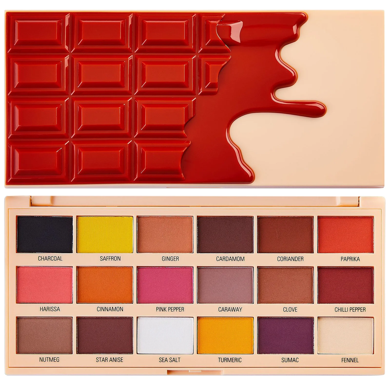 Φωτογραφία προϊόντος: Makeup Revolution I Heart Revolution Cinnamon Chocolate Eyeshadow Palette (18gr)