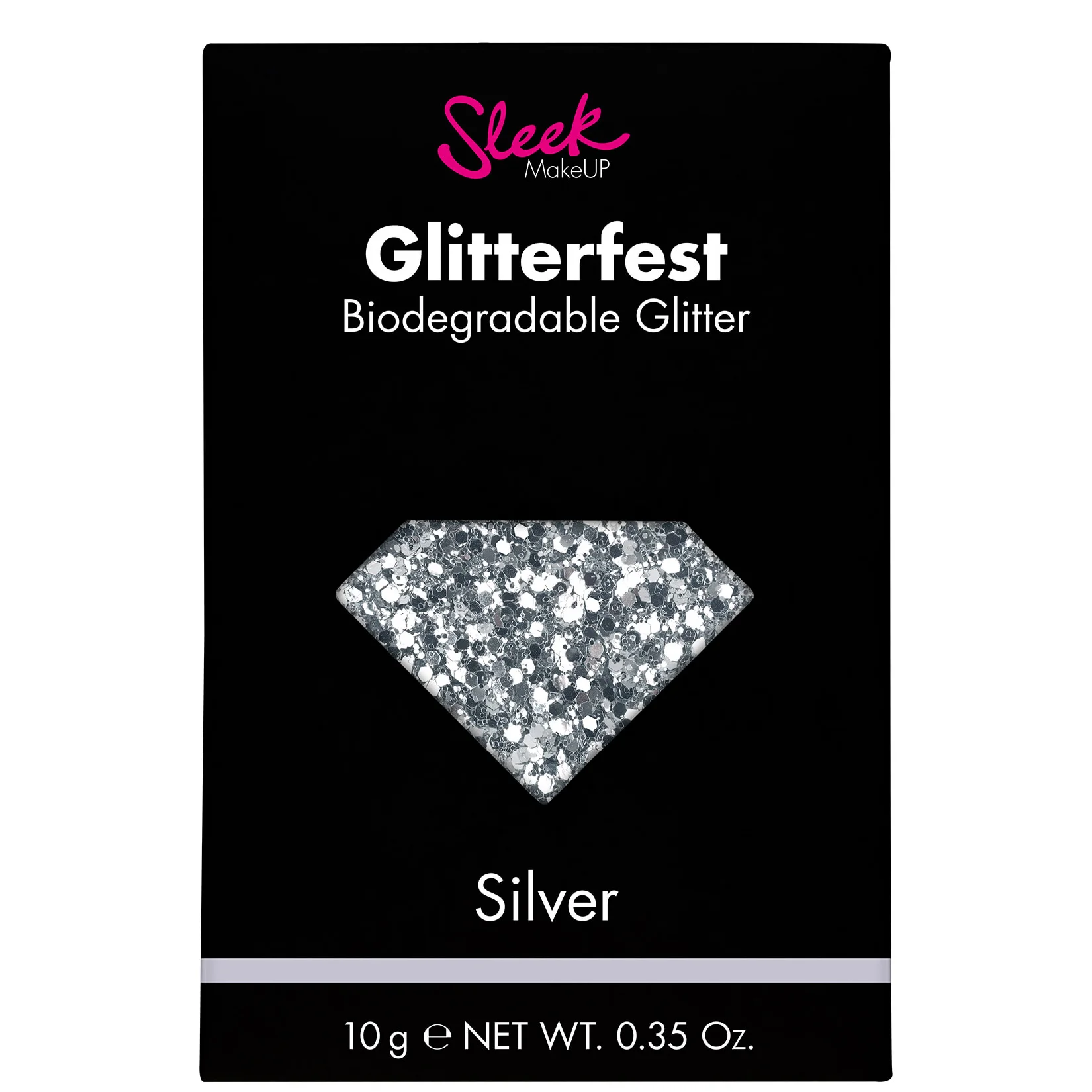 Φωτογραφία προϊόντος: Sleek MakeUP Sleek Glitterfest Biodegradable Glitter - Silver (10gr)