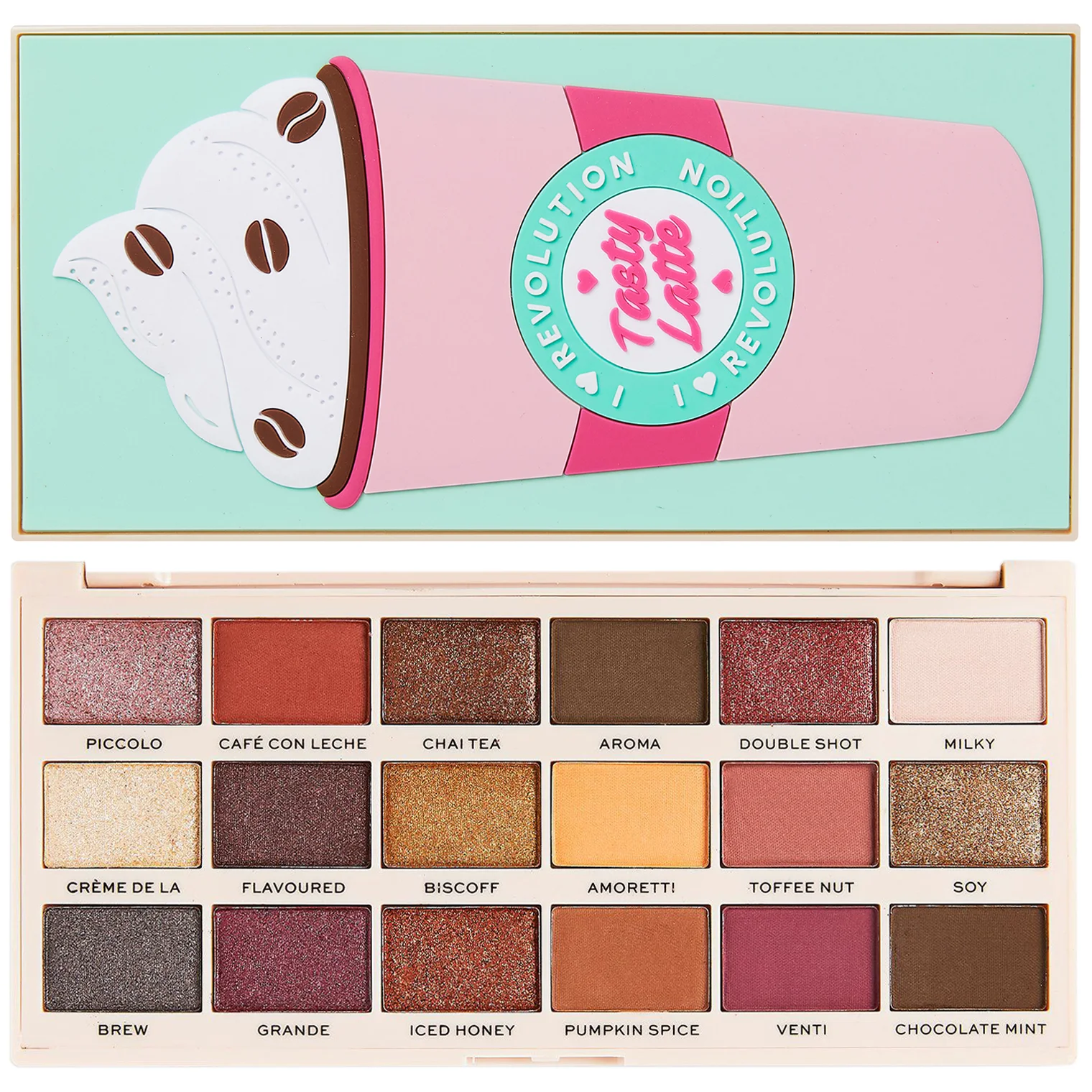 Φωτογραφία προϊόντος: Makeup Revolution I Heart Revolution Tasty Eyeshadow Palette - Latte (22gr)