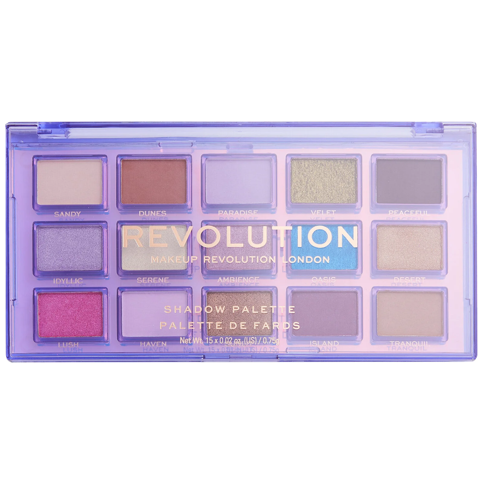 Φωτογραφία προϊόντος: Makeup Revolution Reflective Eyeshadow Palette - Ultra Violet (11,3gr)