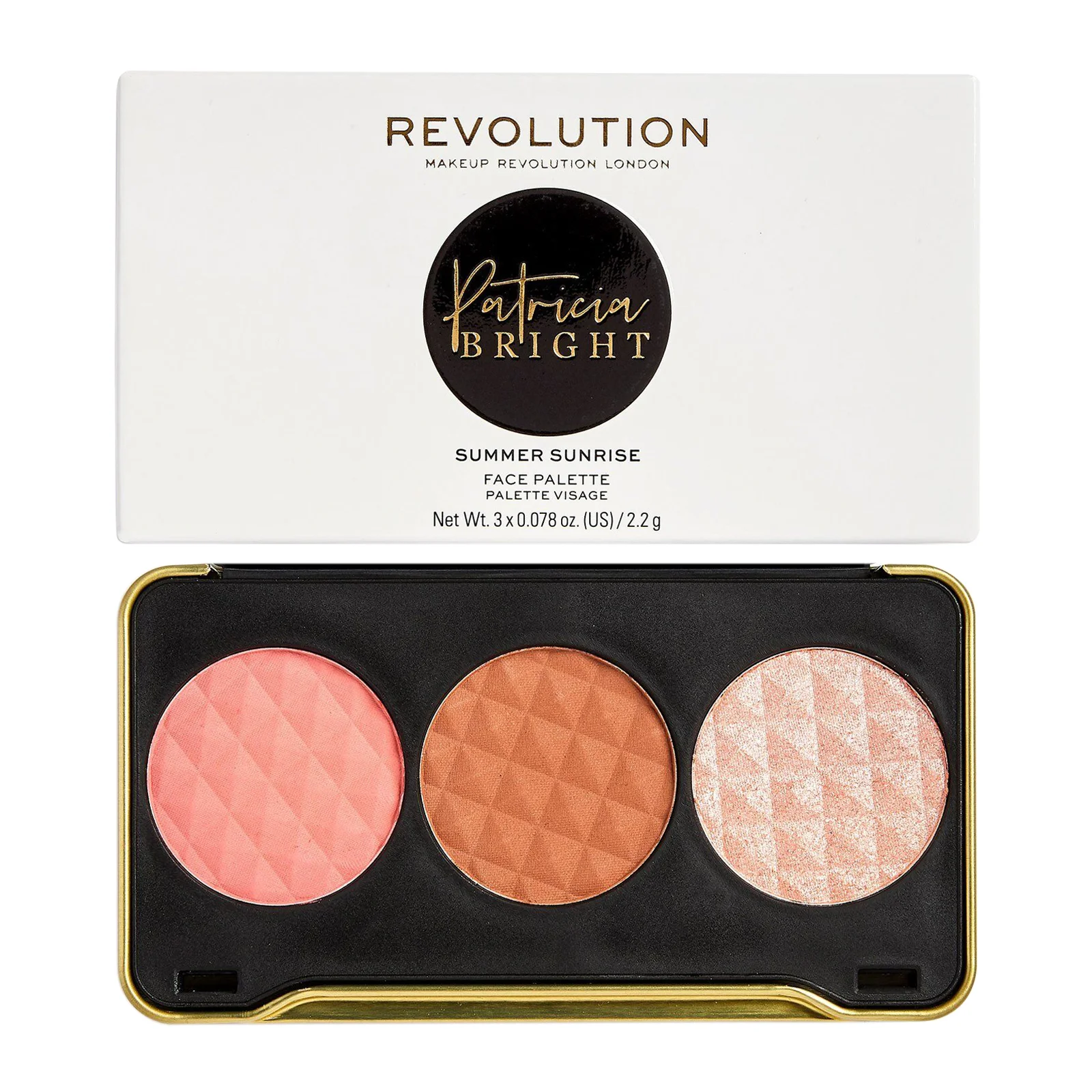 Φωτογραφία προϊόντος: Makeup Revolution X Patricia Bright Face Palette - Summer Sunrise (6,6gr)