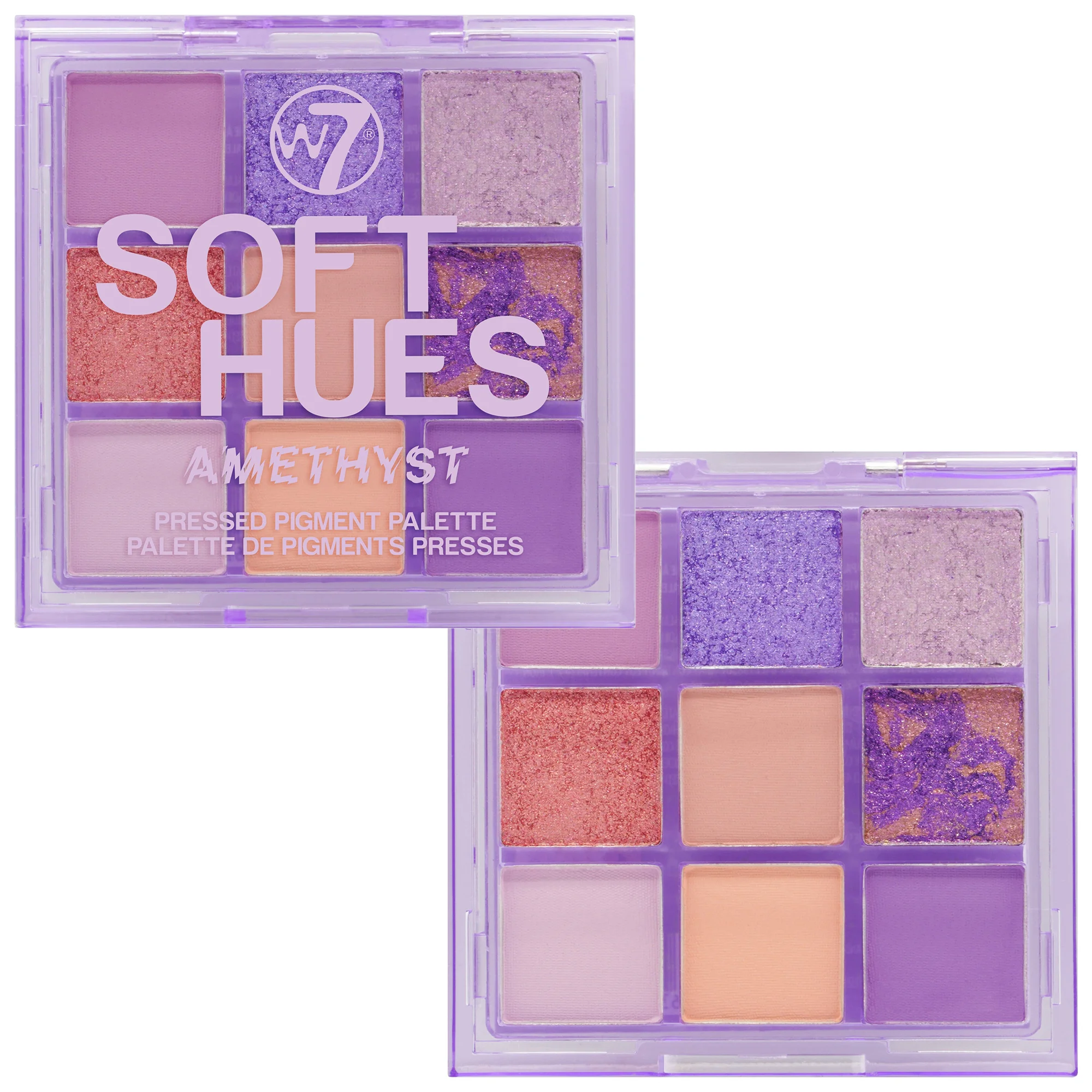 Φωτογραφία προϊόντος: W7 Cosmetics W7 Soft Hues Pressed Pigment Palette - Amethyst (8,1gr)