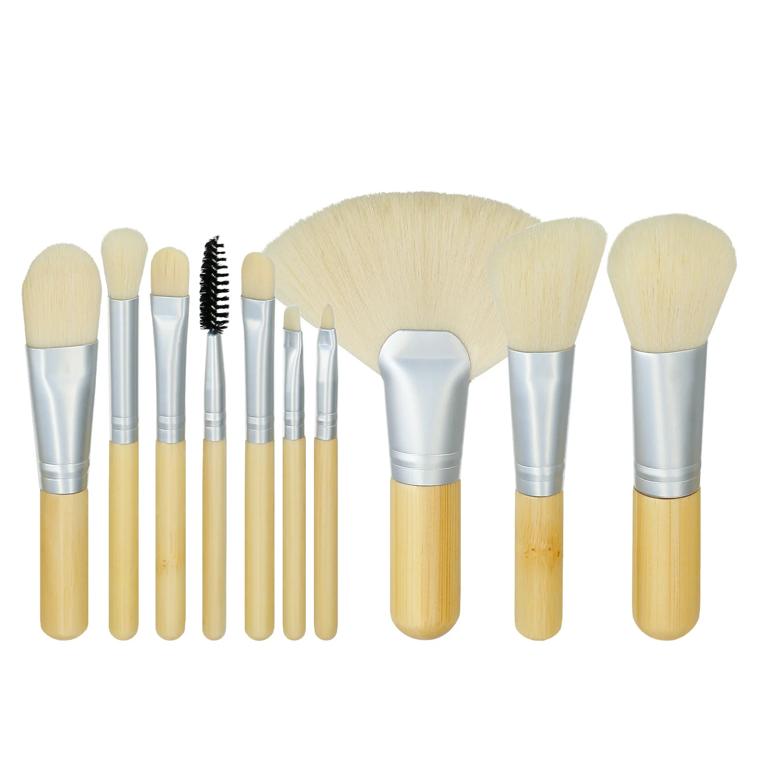 Φωτογραφία προϊόντος: Tools For Beauty MIMO 10Pcs Bamboo Makeup Mini Brush Set
