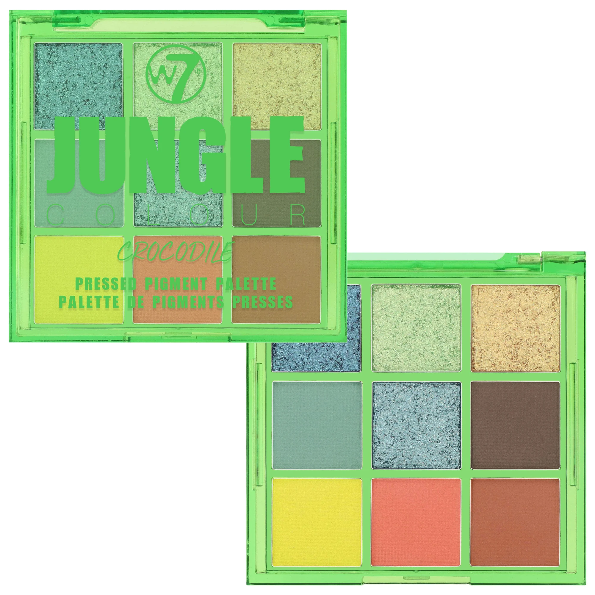 Φωτογραφία προϊόντος: W7 Cosmetics W7 Jungle Colour Pressed Pigment Palette - Crocodile (8,1gr)
