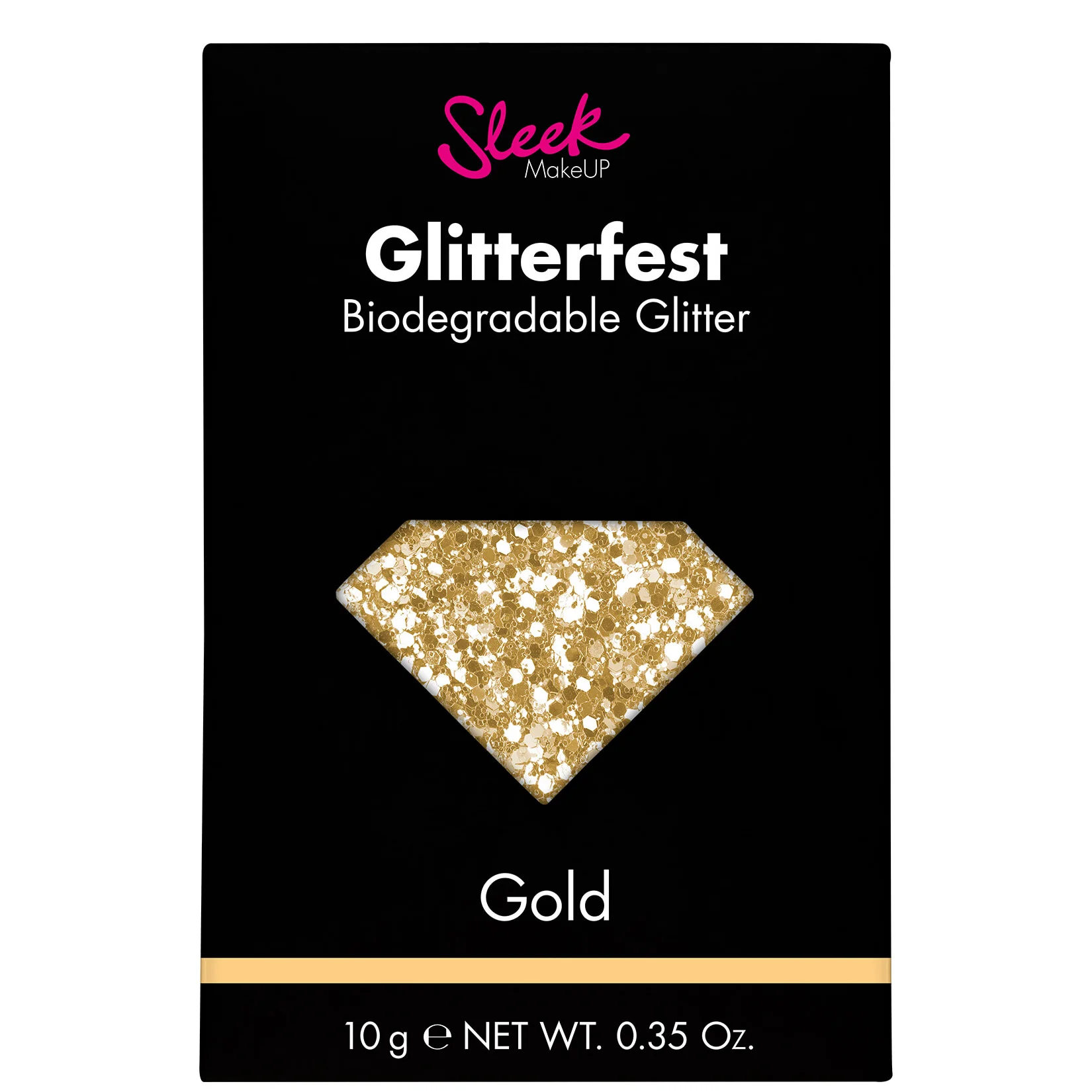 Φωτογραφία προϊόντος: Sleek MakeUP Sleek Glitterfest Biodegradable Glitter - Gold (10gr)