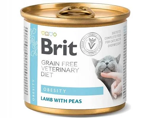 Φωτογραφία προϊόντος: Brit Vetenirary Diets Cat Obesity Κλινική Κονσέρβα Γάτας 200gr