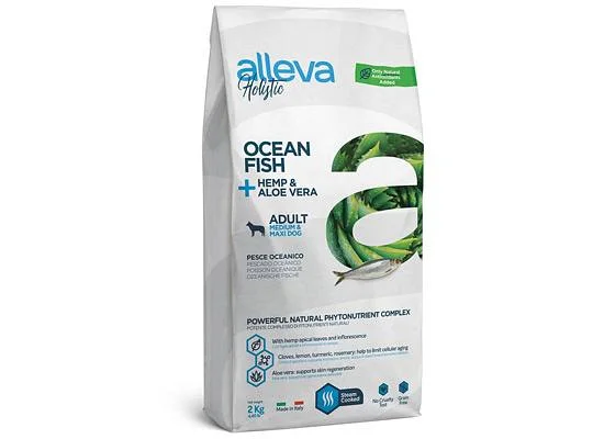 Φωτογραφία προϊόντος: Alleva HOLISTIC OCEAN FISH ADULT MEDIUM-MAXI DOG HEMP & ALOE VERA Μεσαίο 12kgr