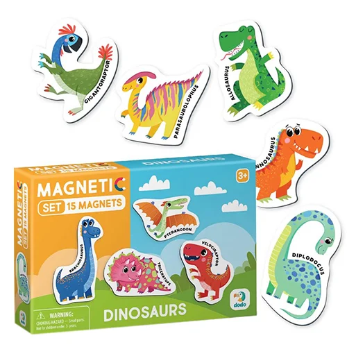 Φωτογραφία προϊόντος: Dodo Toys Μαγνητικό Εκπαιδευτικό Παιχνίδι "Αγγλικά με Δεινόσαυρους" – Magnetic Games Dinosaurs (DO200257)