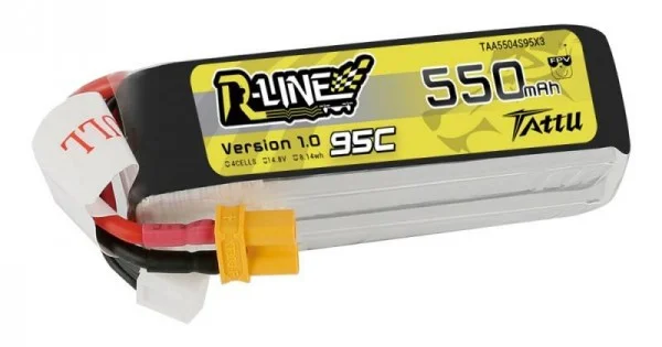 Φωτογραφία προϊόντος: Battery Tattu R-Line 550mAh 14.8V 95C 4S1P
