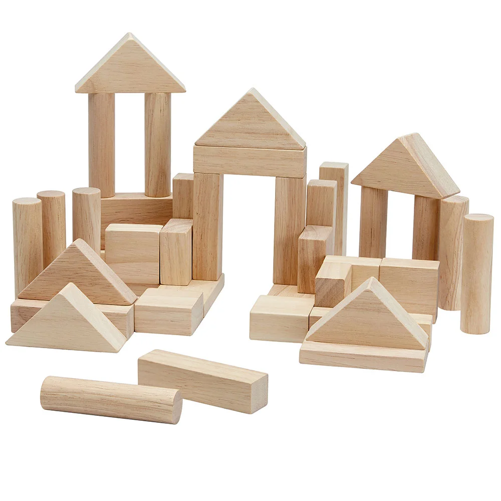 Φωτογραφία προϊόντος: Plan Toys Οικοδομικό Υλικό 40 κομμάτια σε φυσικό χρώμα