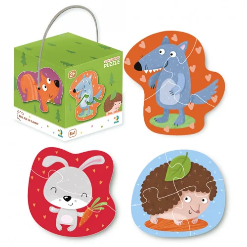 Φωτογραφία προϊόντος: Dodo Toys Παιδικό Παζλ 6 σε 1 "Ζωάκια του Δάσους" (2, 3 και 4 Κομμάτια) – Puzzle 2-3-4 Elements Forest Animals (DO300195)