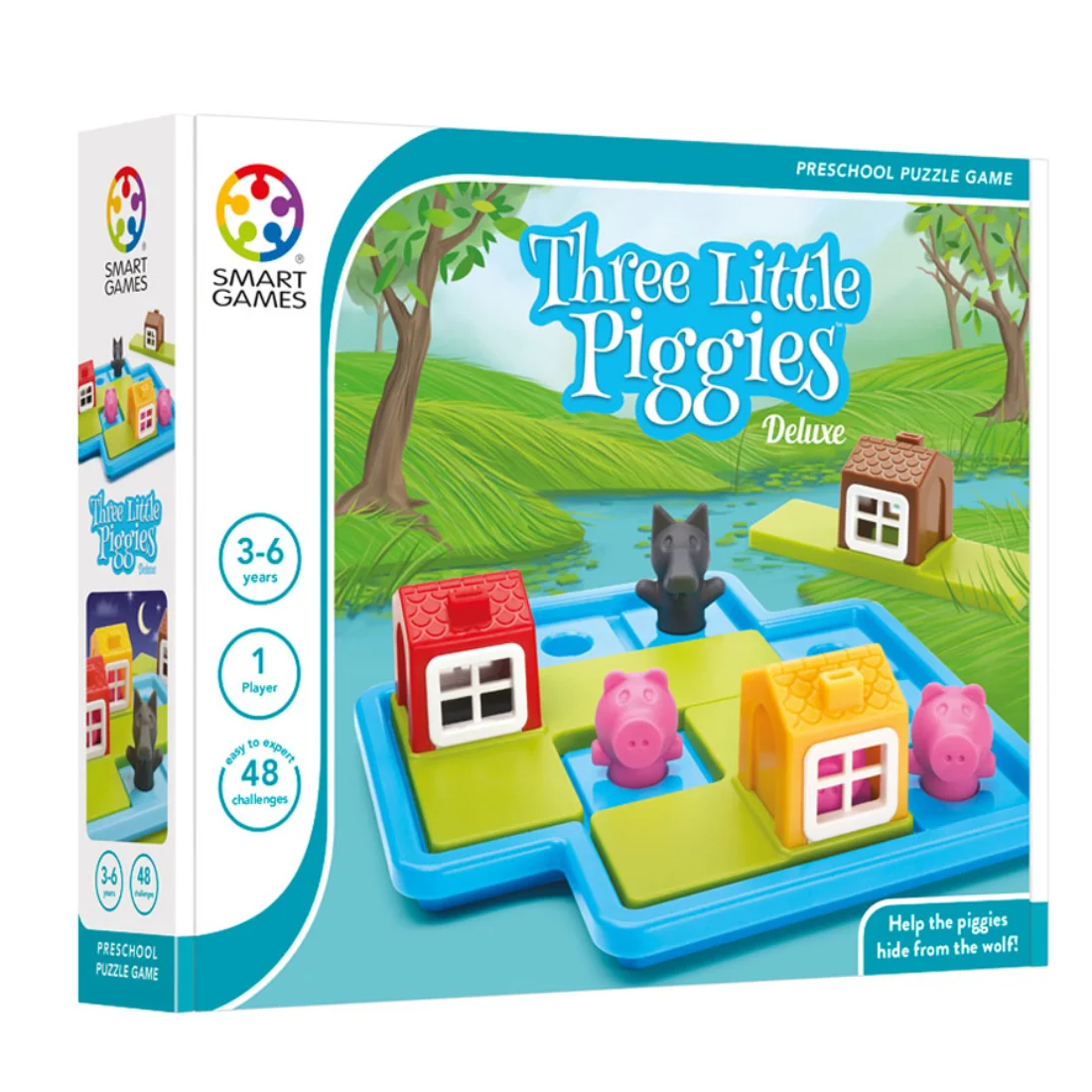 Φωτογραφία προϊόντος: Smartgames Three Little Piggies Deluxe - Τα Τρία Γουρουνάκια Επιτραπέζιο Παιχνίδι Λογικής