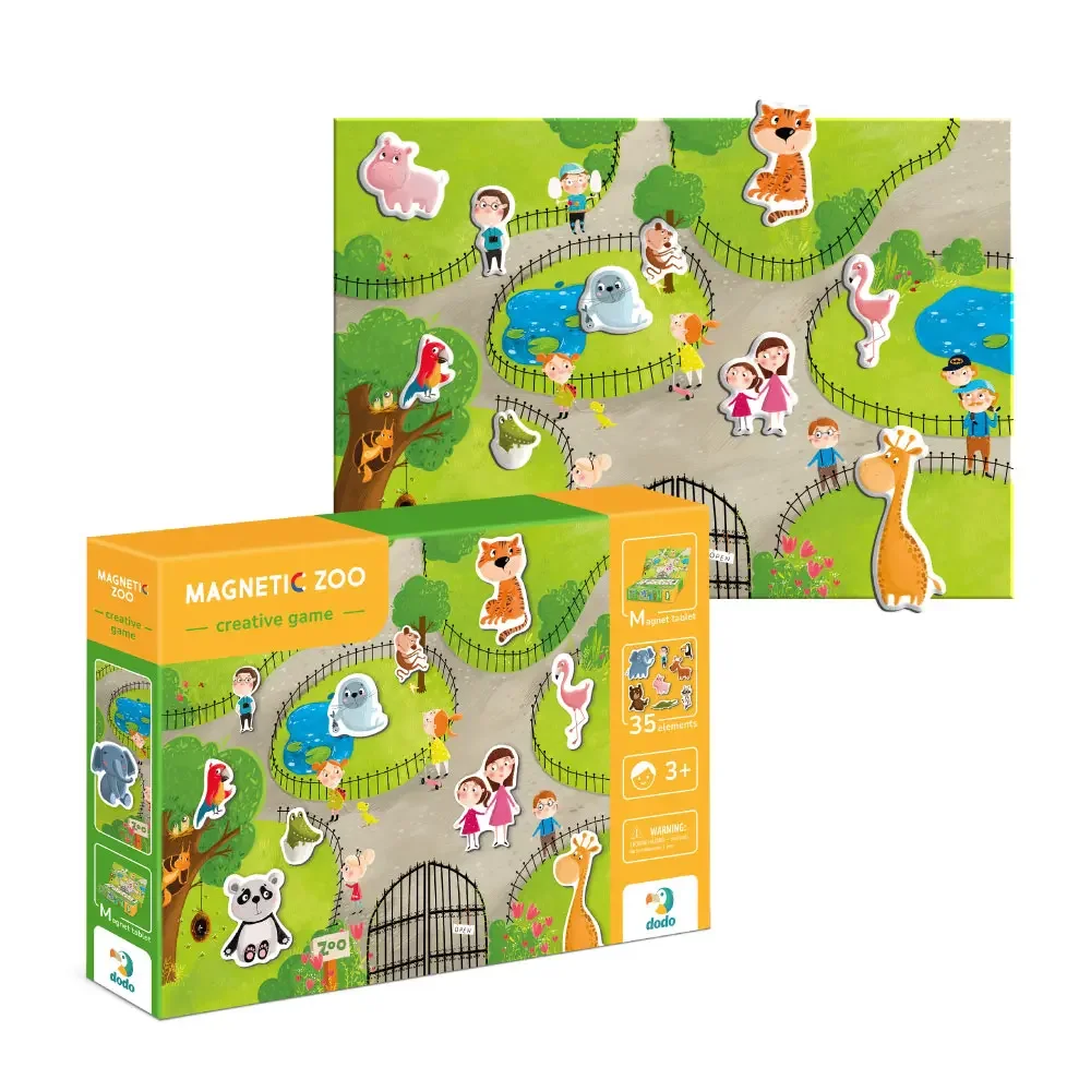 Φωτογραφία προϊόντος: Dodo Toys Μαγνητικό Εκπαιδευτικό Παιχνίδι "Ζωολογικός Κήπος" – Magnetic Games Zoo (DO200207)