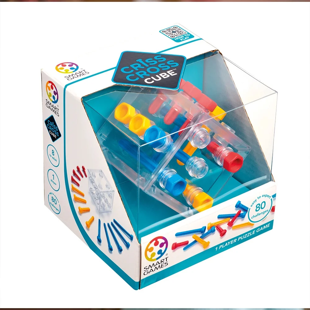 Φωτογραφία προϊόντος: Smartgames Criss Cross Cube - Παιχνίδι Λογικής σε Σχήμα Κύβου