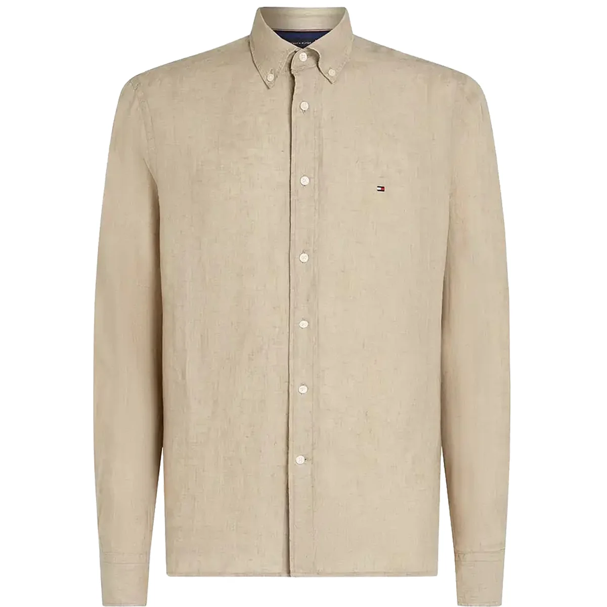 Φωτογραφία προϊόντος: ARTISTI ITALIANI TOMMY HILFIGER - PIGMENT DYED LINEN SOLID RF SHIRT - MW0MW34602-RBT SANDALWOOD Μπέζ