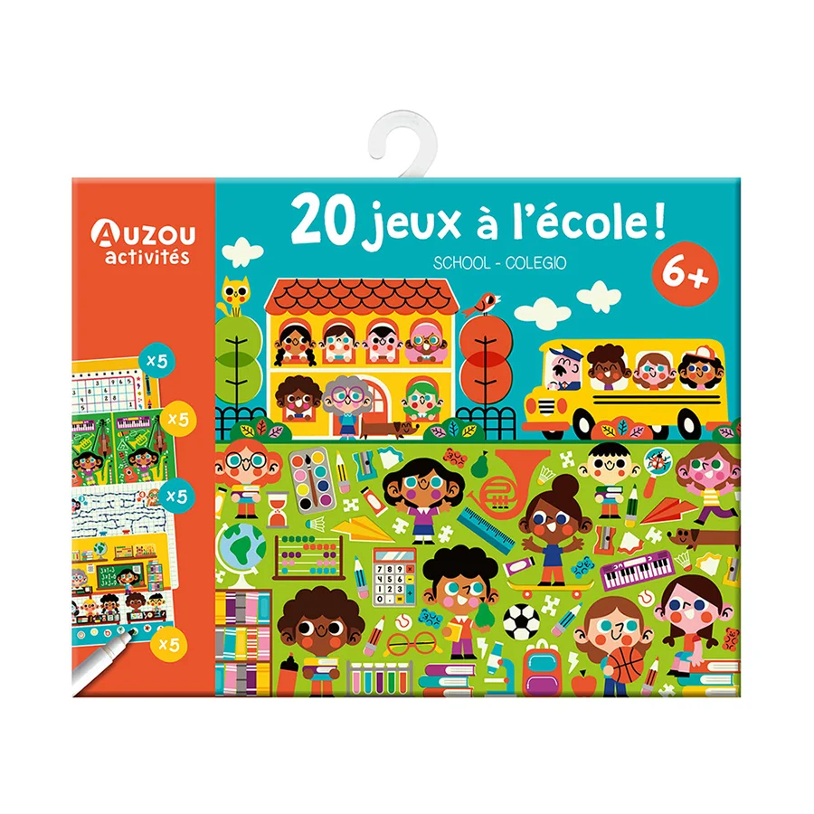 Φωτογραφία προϊόντος: Auzou My Games Pouch - 20 Games - School
