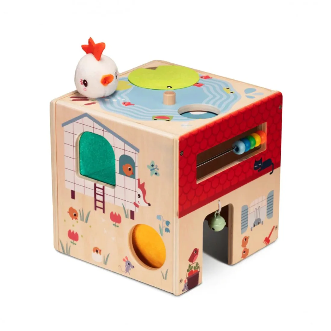 Φωτογραφία προϊόντος: LILLIPUTIENS- Ξύλινος κύβος δραστηριοτήτων Φάρμα
