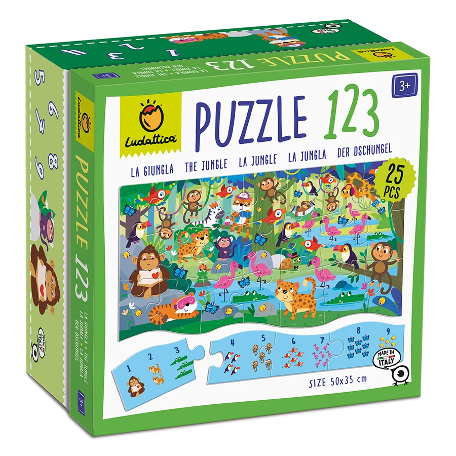 Φωτογραφία προϊόντος: Ludattica Puzzle 1 2 3 - The Jungle