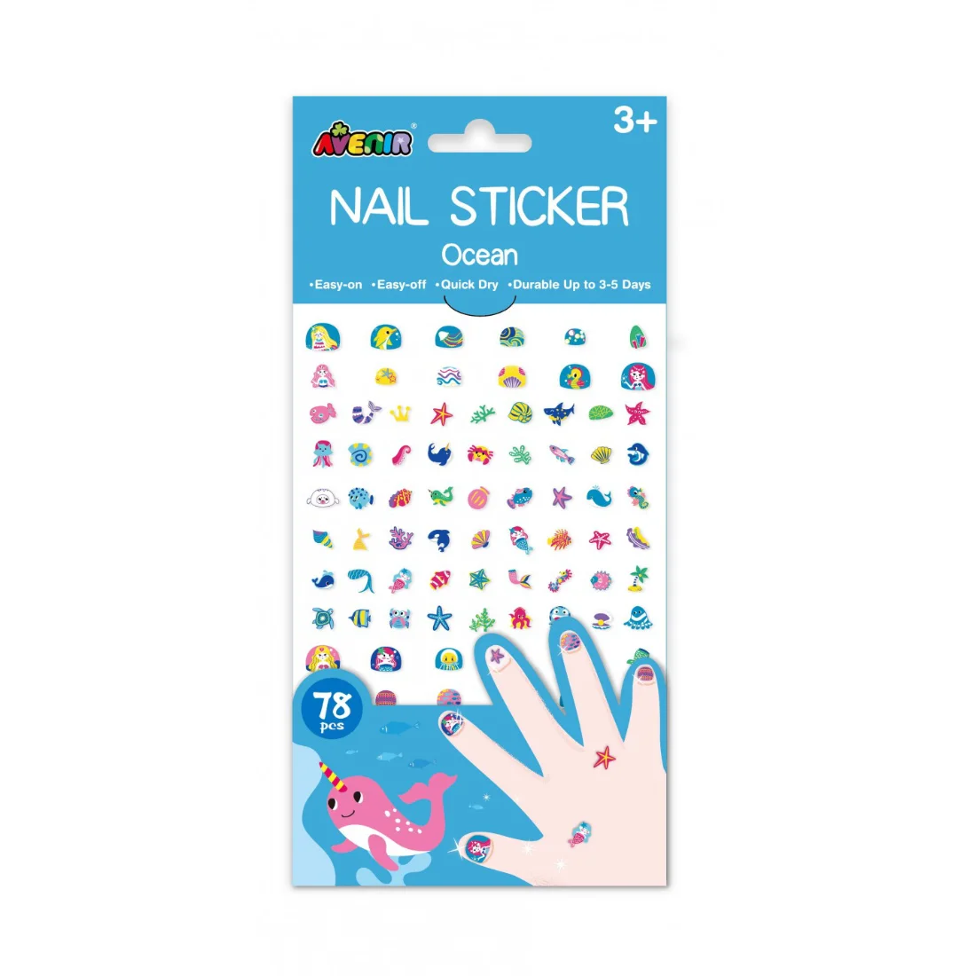 Φωτογραφία προϊόντος: Avenir Nail Sticker Ocean - Big Set 78τμχ.