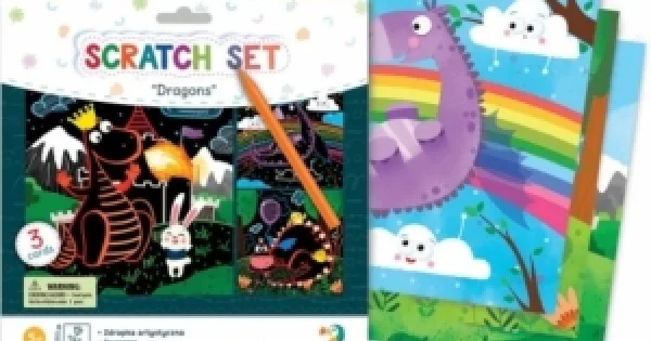 Φωτογραφία προϊόντος: DODO SCRATCH ΖΩΓΡΑΦΙΚΗΣ 3Φ. & ΣΤΥΛΟ ΔΡΑΚΟΙ (300215)