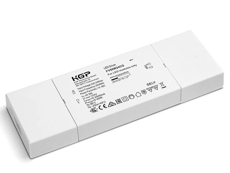 Φωτογραφία προϊόντος: KGP Power Supply FV60W24CG 60W 24V CV - flat housing class 2 - IP20