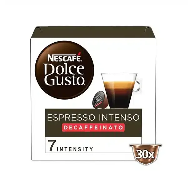 Φωτογραφία προϊόντος: Nescafe Espresso Intenso Decaffeinato XL 30 τμχ | Dolce Gusto