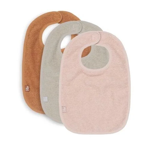 Φωτογραφία προϊόντος: Σετ 3 Σαλιάρες Terry Pale Pink/Nougat/Caramel - Jollein