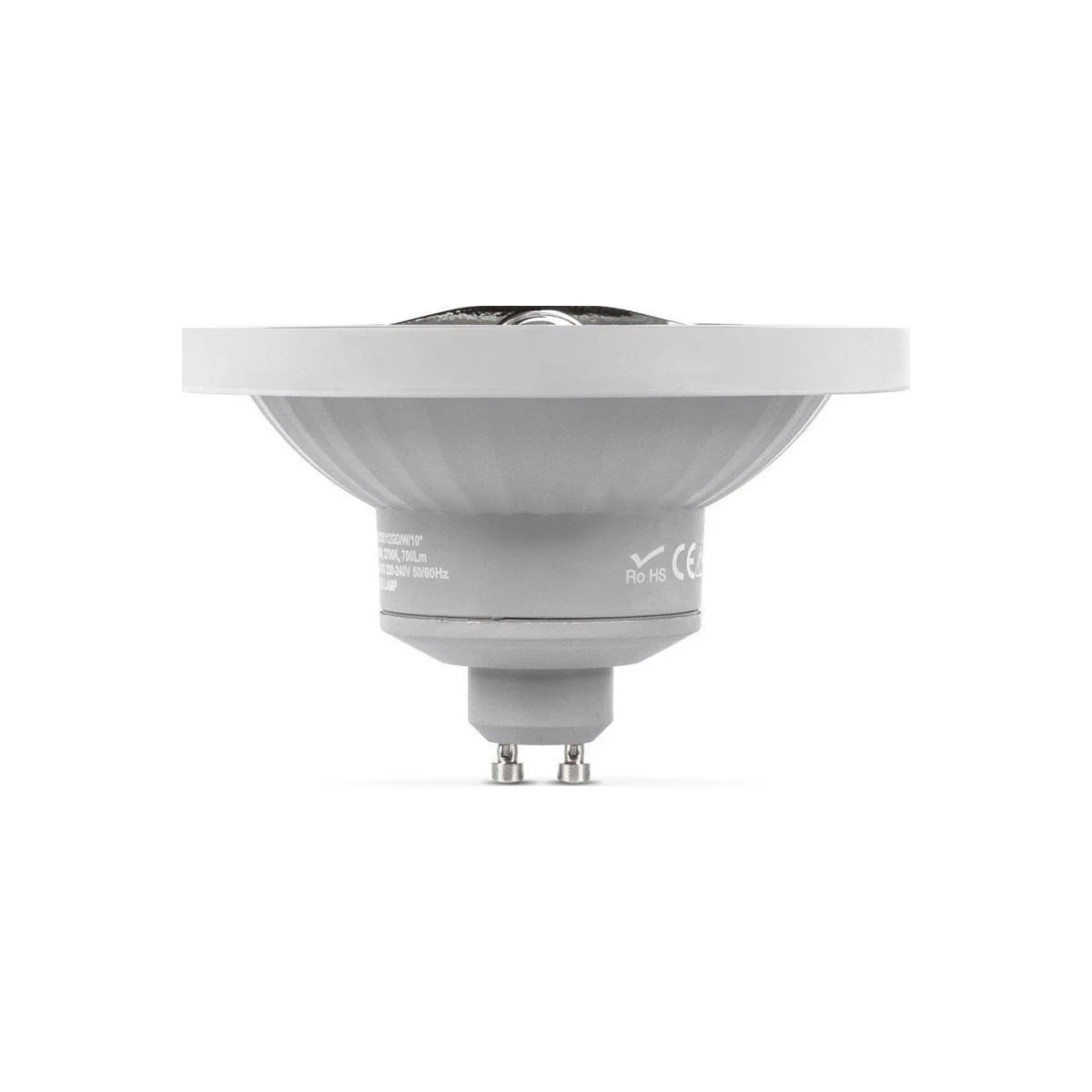 Φωτογραφία προϊόντος: VK Lighting VK/05112GD/W/45 GU10 AR111 14W Ρυθμιζόμενο Λευκό Dimmable