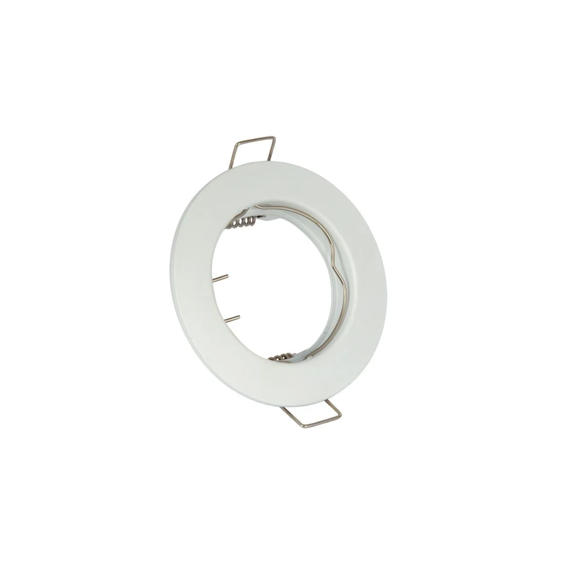 Φωτογραφία προϊόντος: VK Lighting VK/03009G/W Στρογγυλό Μεταλλικό Χωνευτό Σποτ με Ντουί GU10 σε Λευκό χρώμα 7.7x7.7cm