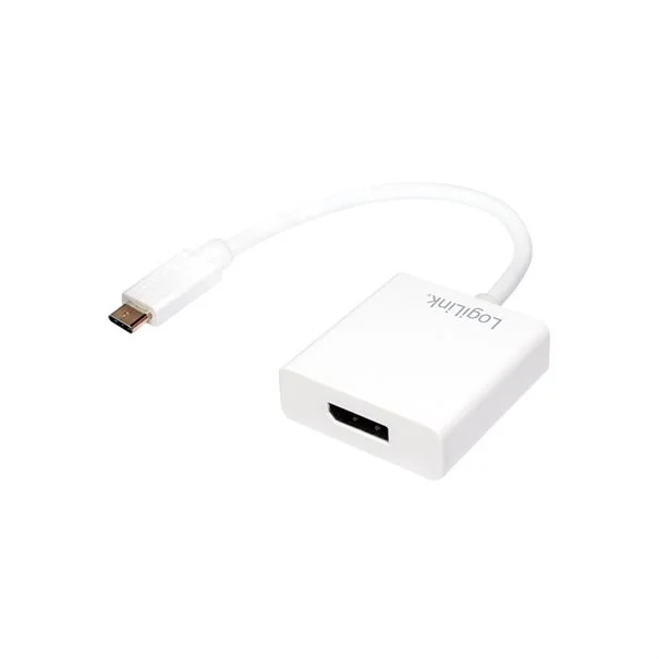 Φωτογραφία προϊόντος: Adapter USB-C =>DP (St/Bu) 15cm weiss/white