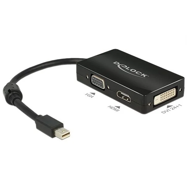 Φωτογραφία προϊόντος: Delock Adapter Mini-DisplayPort auf VGA/HDMI/DVI
