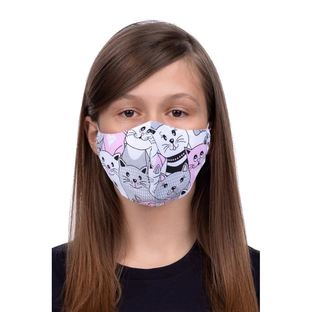 Φωτογραφία προϊόντος: Profiled face mask for kids 8-12 - cat