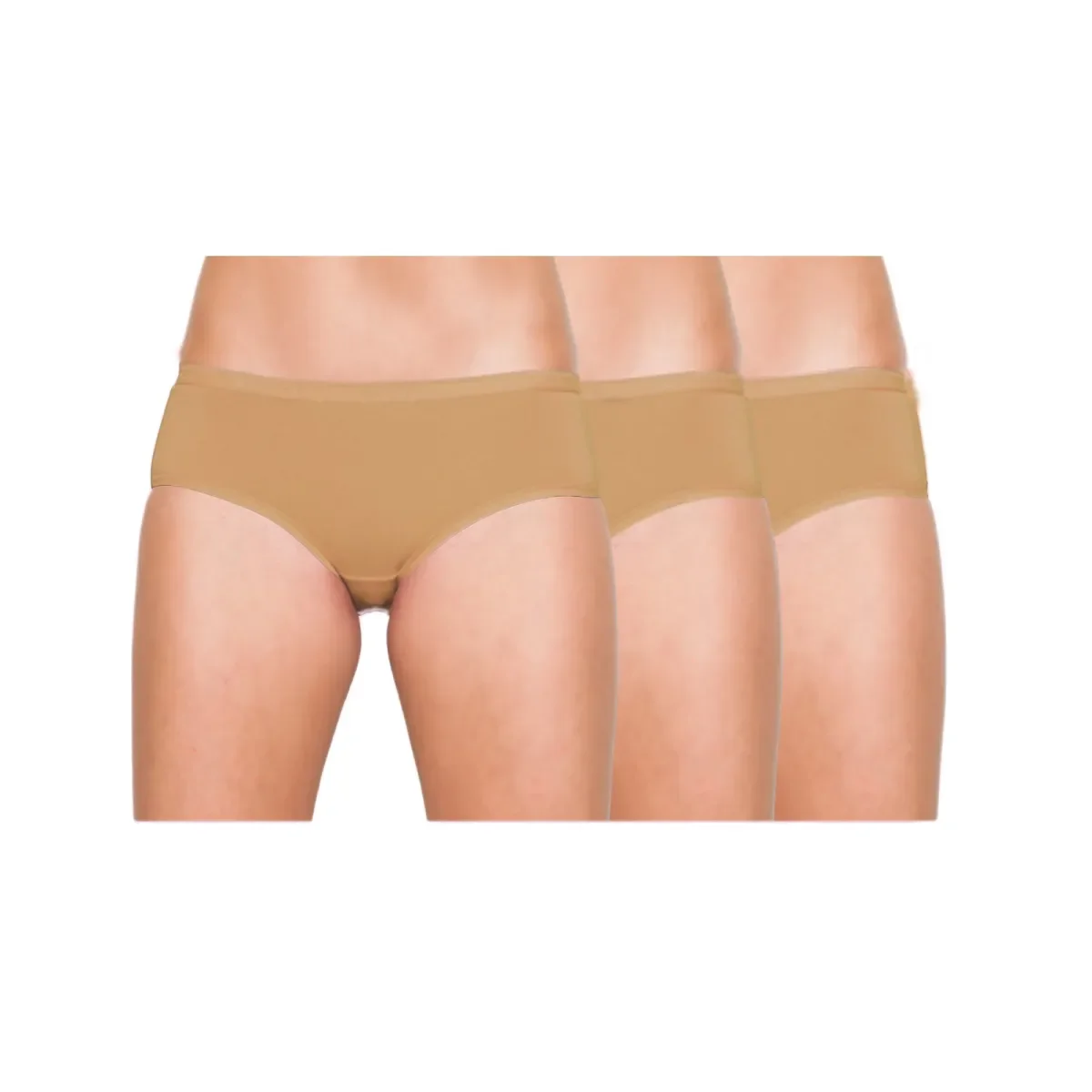 Φωτογραφία προϊόντος: Apple Γυναικείο Boxer Lycra - Τριπλό Πακέτο, Χρώμα Μπεζ
