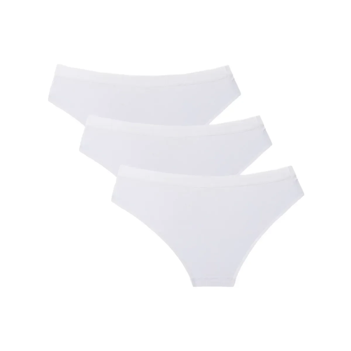 Φωτογραφία προϊόντος: FMS Γυναικείο Slip Classic Cotton Tai - Τριπλό Πακέτο, Χρώμα Τρία Λευκά