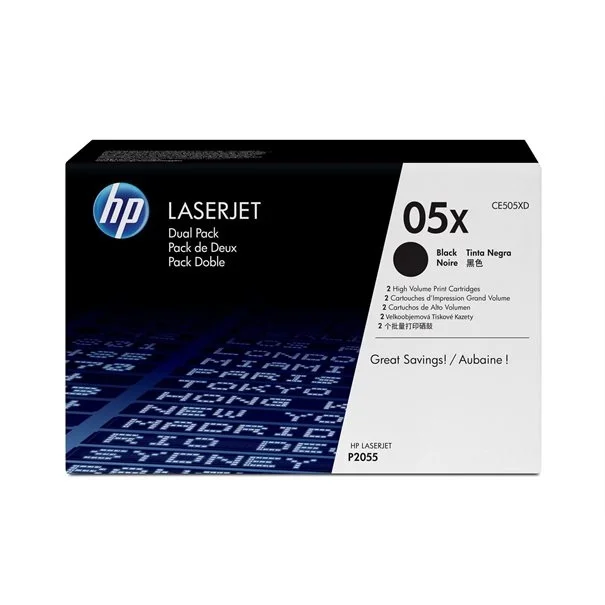 Φωτογραφία προϊόντος: Toner HP LaserJet P2055D black CE505XD( 2x)