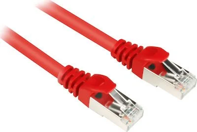 Φωτογραφία προϊόντος: Kabel LAN S/FTP (Patchkabel) CAT6 0.25m red
