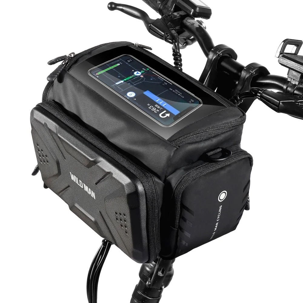 Φωτογραφία προϊόντος: Bicycle holder / on wheel bag with touch screen with zipper WILDMAN GS6 4L 4 "- 7"