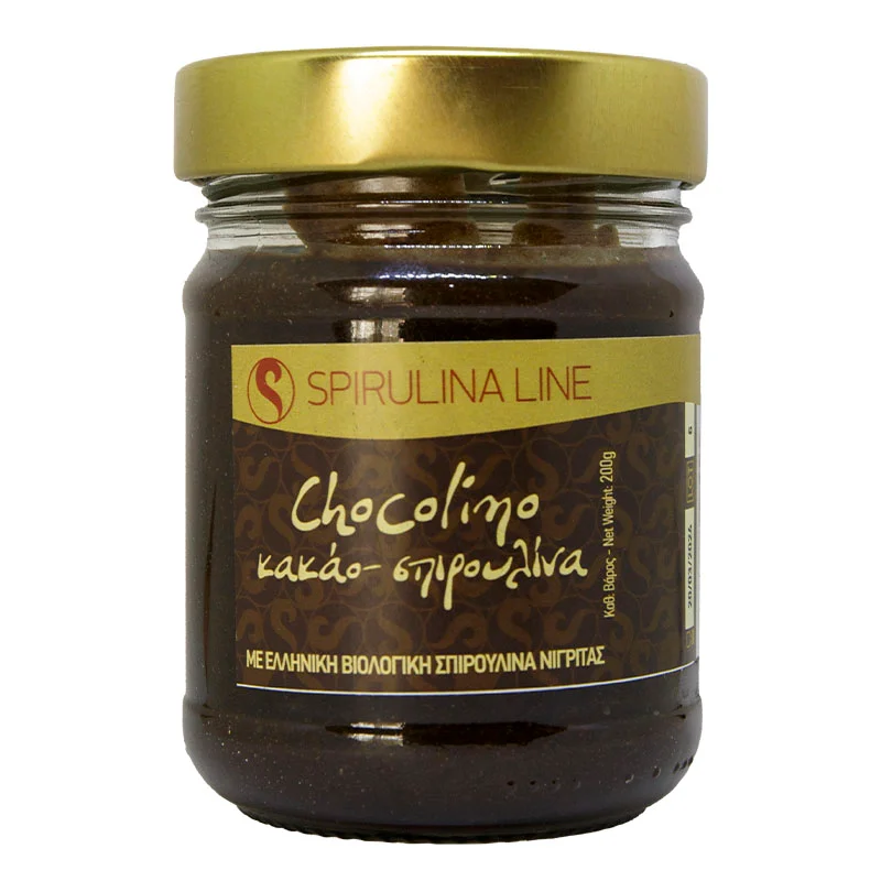 Φωτογραφία προϊόντος: Biospirulina Άλειμμα Ταχίνι, Πετιμέζι, Μέλι, Κακάο, Φουντούκι Σπιρουλίνα 200 gr Συσκευασία