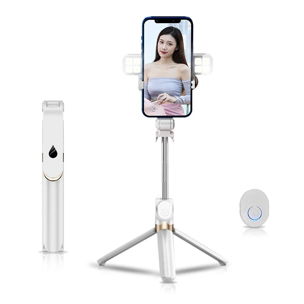 Φωτογραφία προϊόντος: Selfie stick LED RING tripod + remote control white SSTR-20