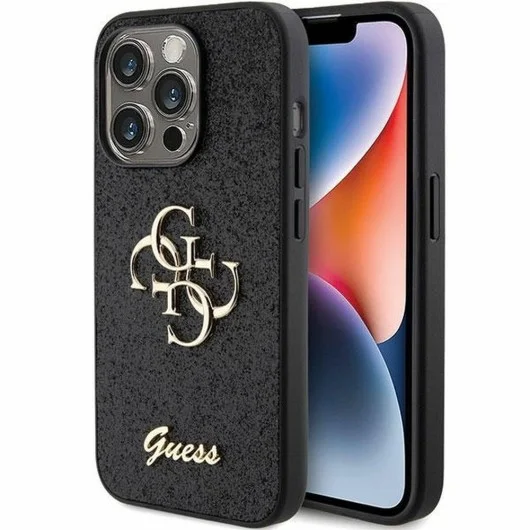 Φωτογραφία προϊόντος: Guess Big 4G Fix Glitter Case For iPhone 15 Pro Black