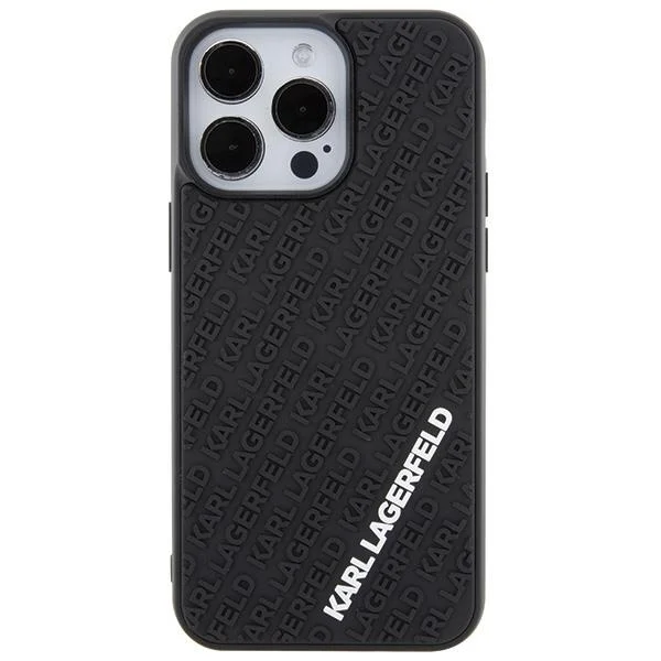 Φωτογραφία προϊόντος: Karl Lagerfeld 3D – Rubber Logo Case For iPhone 15 Pro Black