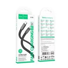 Φωτογραφία προϊόντος: Καλώδιο φόρτισης USB C to Lightning Hoco PD 30W 1 m X125 black
