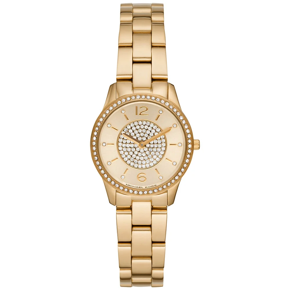 Φωτογραφία προϊόντος: MICHAEL KORS Runway Crystals Gold Stainless Steel Bracelet MK6618