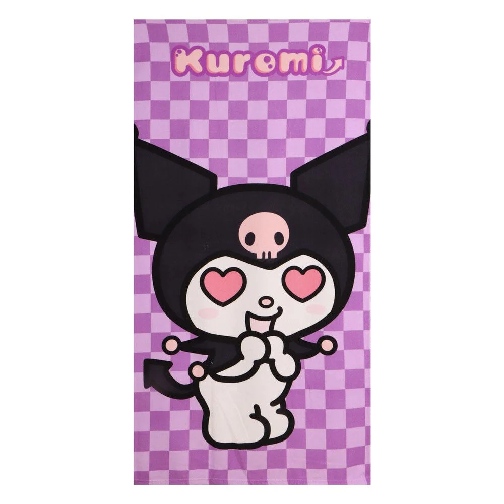 Φωτογραφία προϊόντος: Cerda Πετσέτα θαλάσσης Hello Kitty Kuromi microfibre beach towel 70*140cm